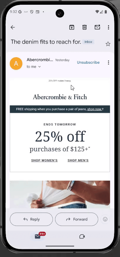 Jeans Email Preview